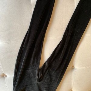 Black velvet Leggings